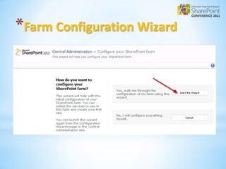 *Farm Configuration Wizard
 