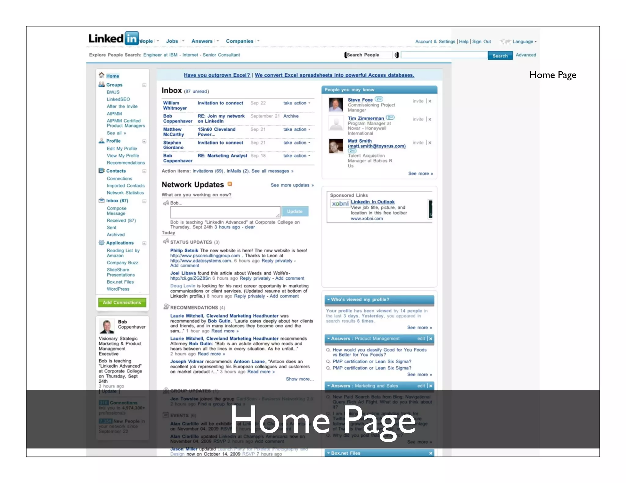 Joining LinkedIn
                                                                                   Home     What is LinkedIn?    Join Today   Sign In             Language




Over 45 million professionals use LinkedIn to                                                   Join LinkedIn Today

exchange information, ideas and opportunities                                                    First Name:

             Stay informed about your contacts and industry                                       Last Name:


             Find the people & knowledge you need to achieve your                                       Email:
             goals
                                                                                                   Password:
             Control your professional identity online                                                            6 or more characters


                                                                                                                      Join Now          *
                                                                                                                  Already on LinkedIn? Sign in.




               Search for someone by name:                       First Name                        Last Name                            Go


                    People directory:        A B C D E F G H I J K L M N O P Q R S T U V W X Y Z more



* By clicking Join Now, you are indicating that you have read, understood, and agree to LinkedIn's User Agreement and Privacy Policy.
 