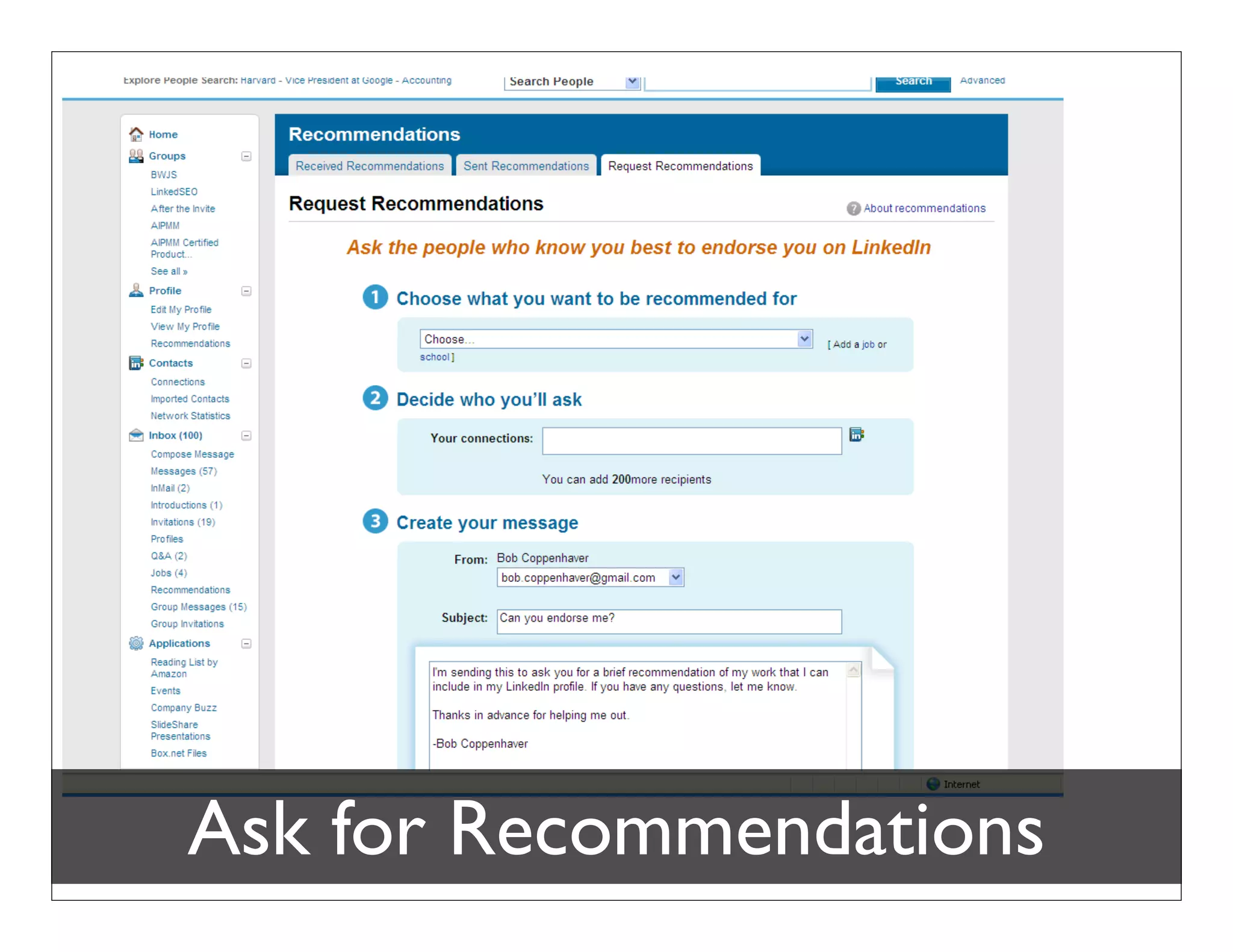 What if I ﬁnd Someone I want to Meet?




  Bob Coppenhaver – Strategic Marketing & Product Management
 