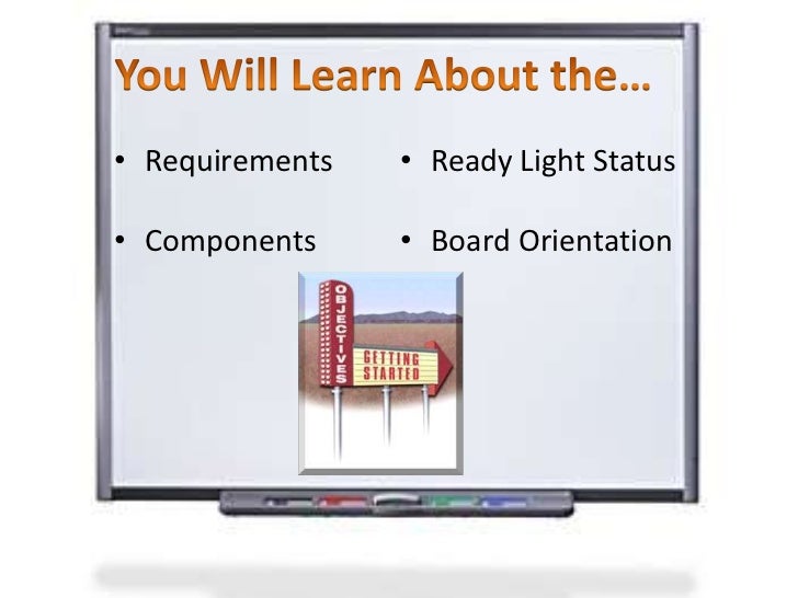 SMART Board Getting started