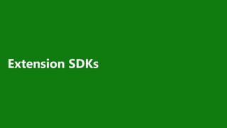 Extension SDKs
 