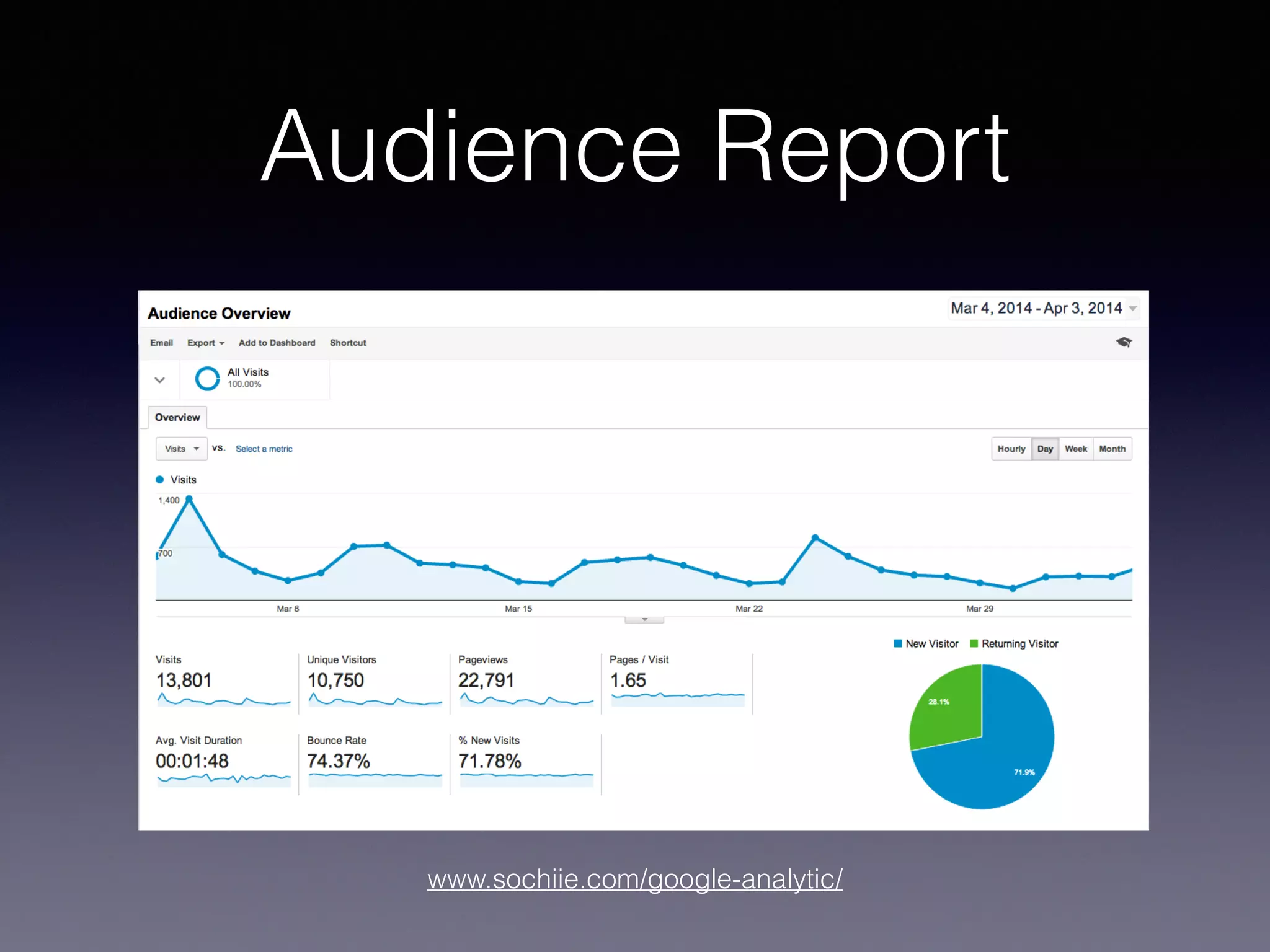 www.sochiie.com/google-analytic/
Audience Report
 