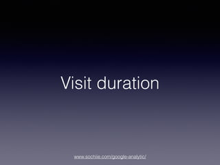 www.sochiie.com/google-analytic/
Visit duration
 