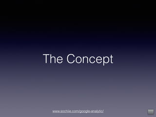 www.sochiie.com/google-analytic/
The Concept
 