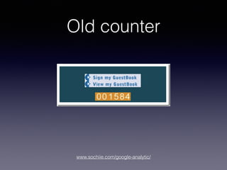 www.sochiie.com/google-analytic/
Old counter
 