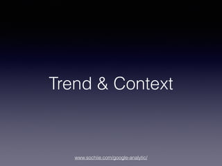 www.sochiie.com/google-analytic/
Trend & Context
 