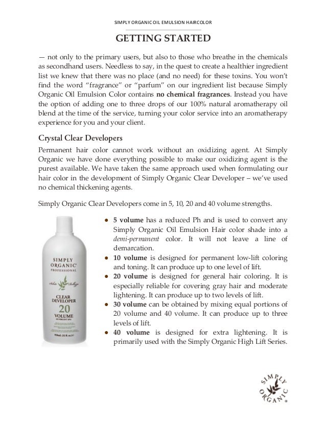Simply Organic Hair Color Getting Started Guide