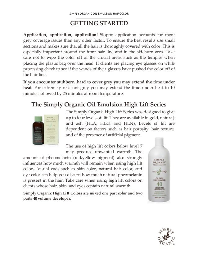 Simply Organic Hair Color Getting Started Guide