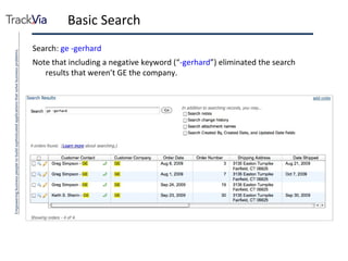 Basic Search Search:  ge -gerhard Note that including a negative keyword (“ -gerhard ”) eliminated the search results that weren’t GE the company. 