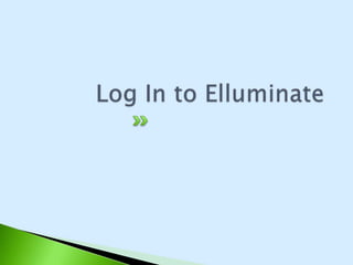 Log In to Elluminate