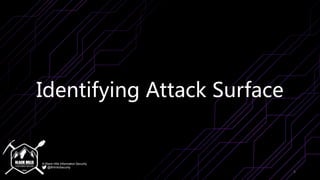 © Black Hills Information Security
@BHInfoSecurity
Identifying Attack Surface
5
 