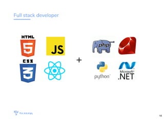 Full stack developer
+
WIFI: CrossCamp.us Events bit.ly/hired-in-la
18
 