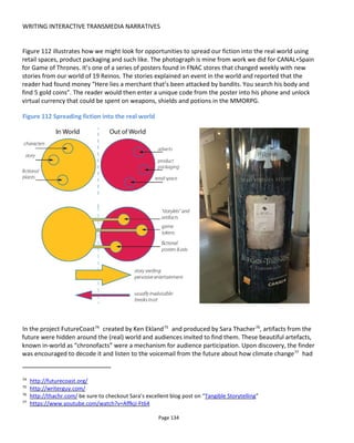 WRITING INTERACTIVE TRANSMEDIA NARRATIVES
Page 136
Figure 114 Psychophol – a real-world poster for a fictional drug81
81
Created by Santeri Lohi at BTL Brands.
 
