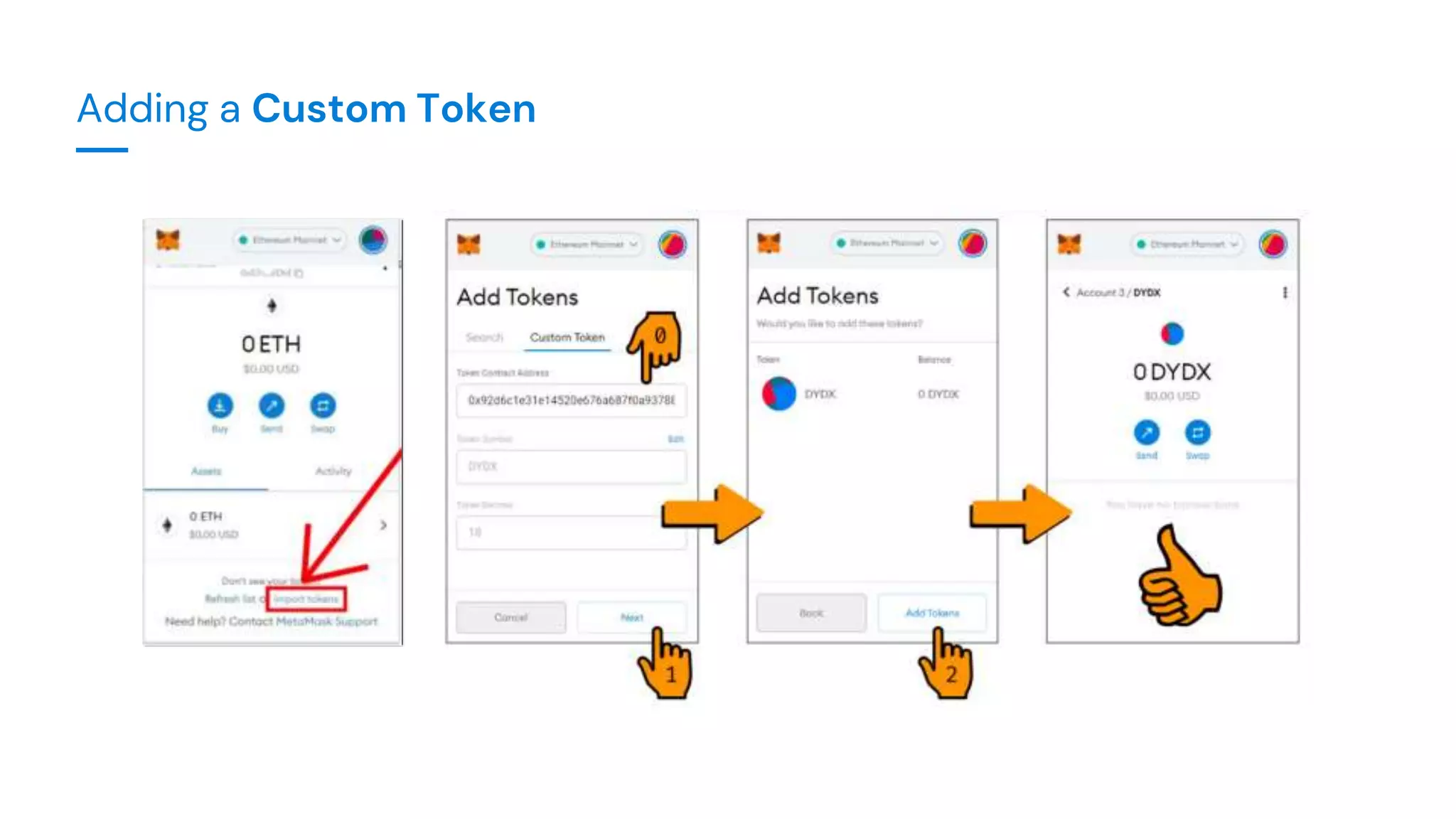 Adding a Custom Token
 