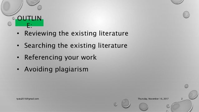 Started literature review image