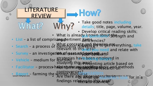 How to start a literature review for a research paper picture
