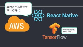 専門スキル抜きで
やれる時代
(専門知識は必要)
イメージのみ
 