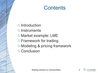 Lme Introduction Course Getting Started On Commodities | PPT