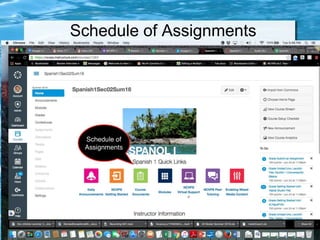Schedule of Assignments
 
