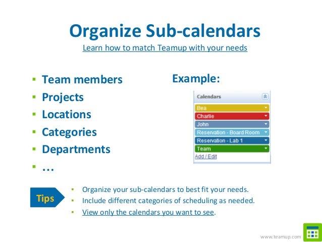 calendar projects