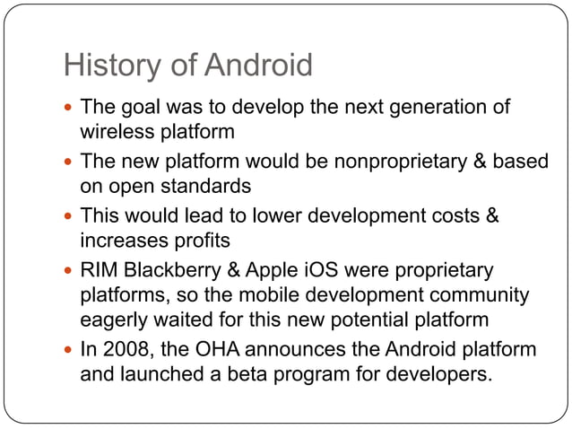 Getting started with android | PPT