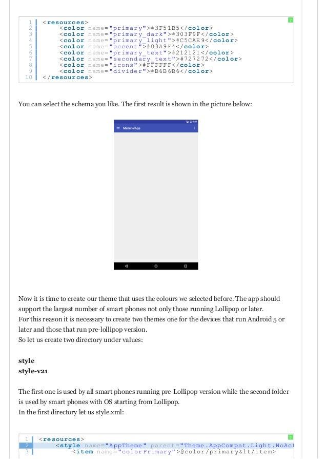 Android Studio Implement Material Design Android Studio Implement Material Design