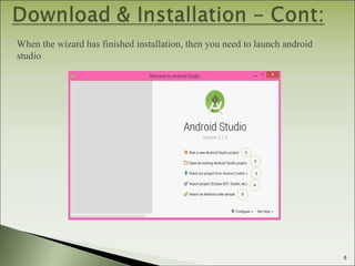 Getting started with android studio | PPT