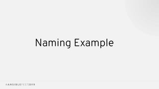 Naming Example
 