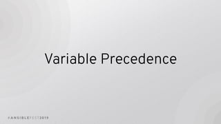 Variable Precedence
 