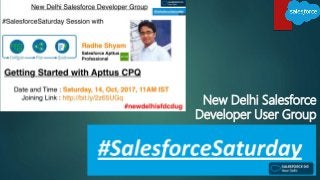 New Delhi Salesforce
Developer User Group
 