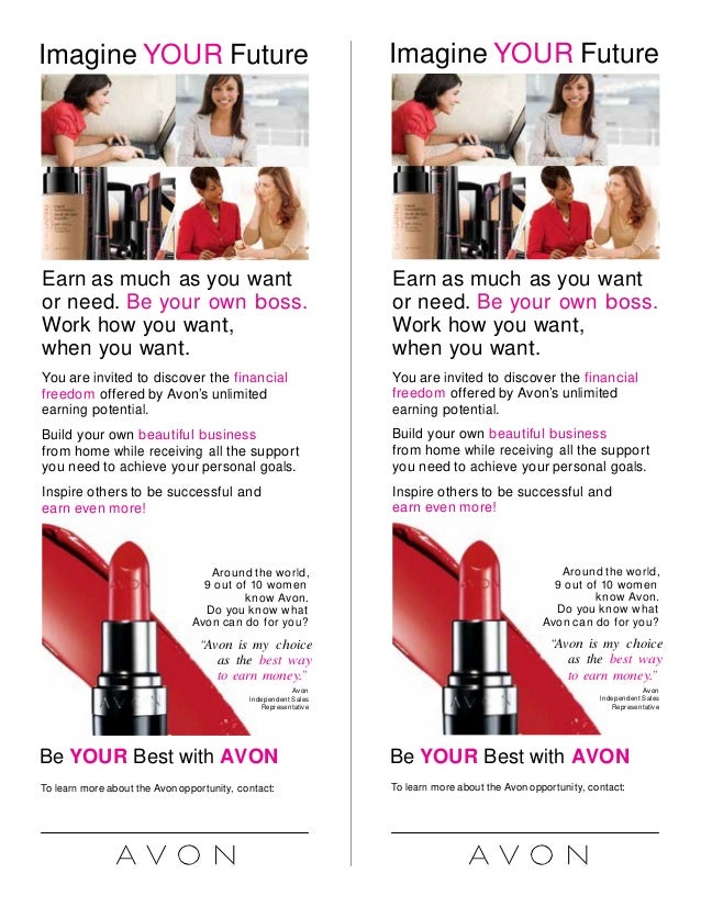 5 ways to share the avon opportunity 1 avon flyers templates choice