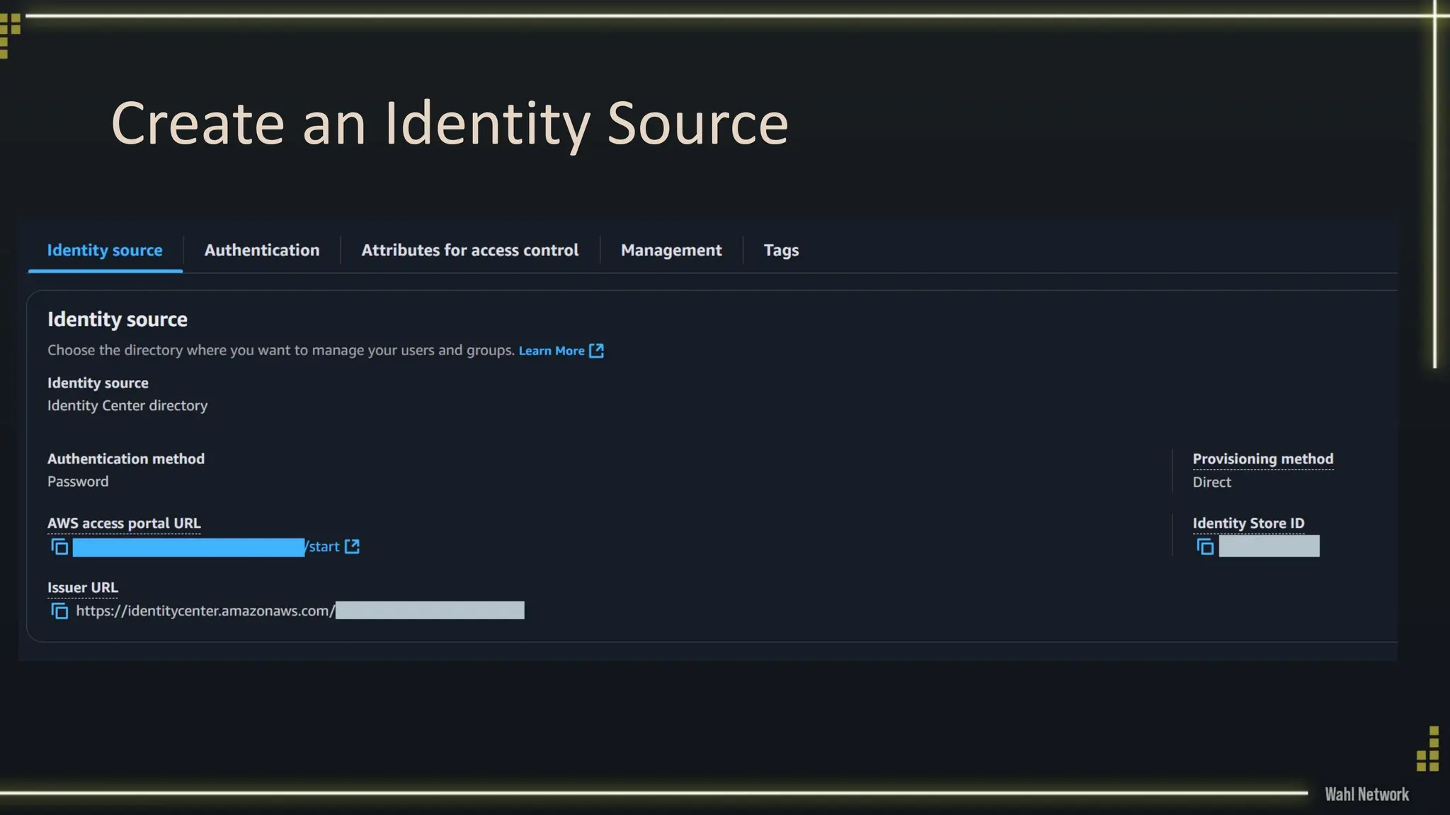 Create an Identity Source
 