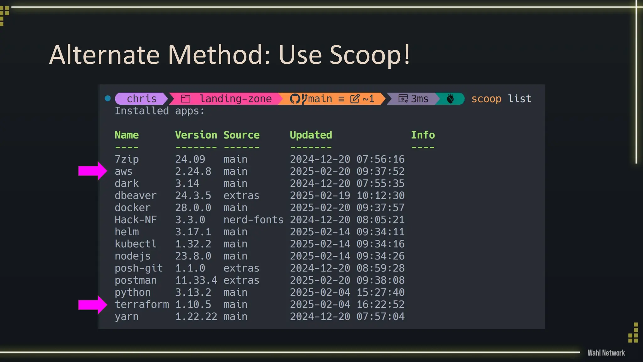 Alternate Method: Use Scoop!
 