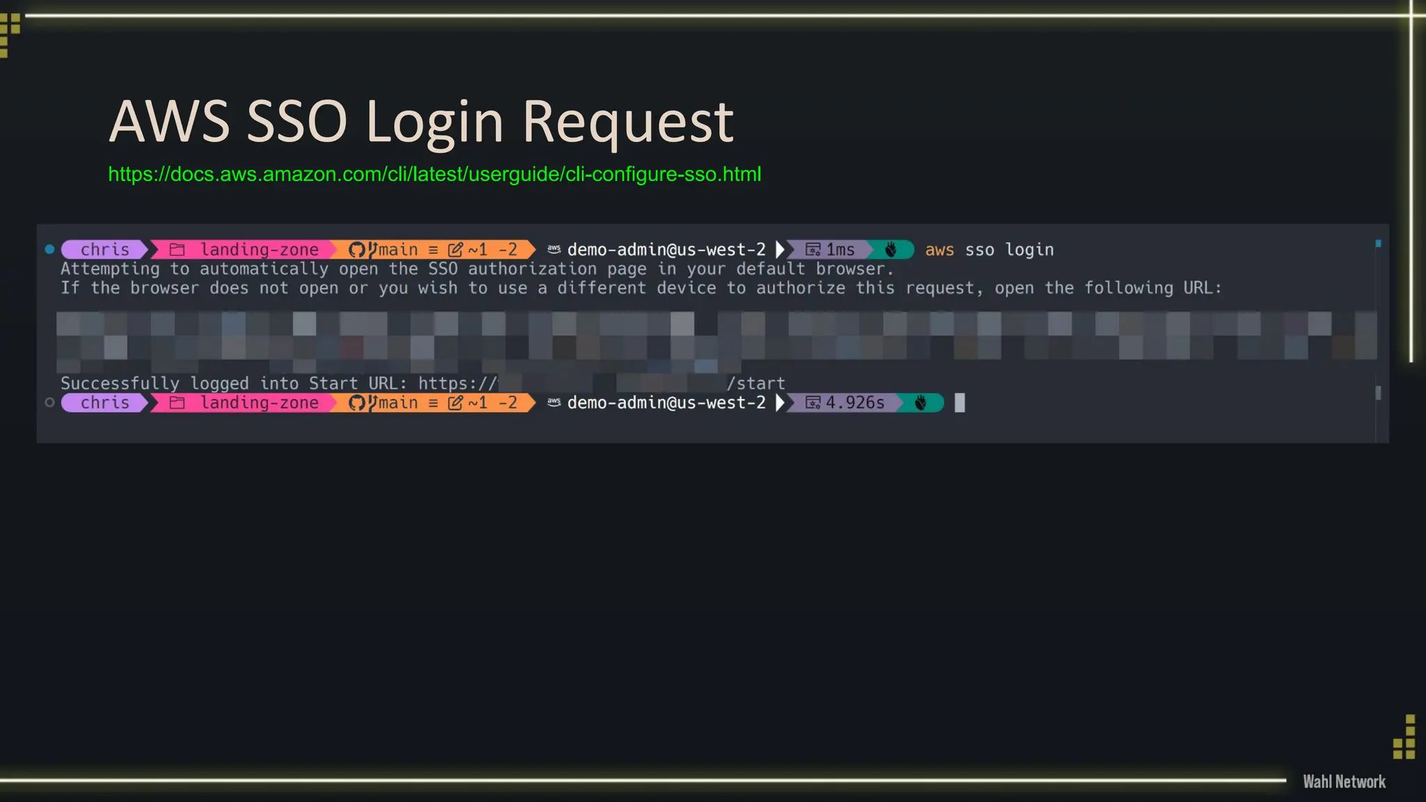 AWS SSO Login Request
https://docs.aws.amazon.com/cli/latest/userguide/cli-configure-sso.html
 