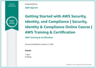 Getting Started with AWS Security, Identity, and Compliance.pdf