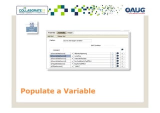 Populate a Variable
 