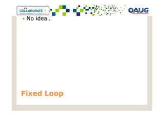 No idea…




Fixed Loop
 
