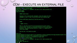 CCM – EXECUTE AN EXTERNAL FILE
 