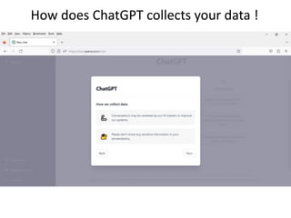 How does ChatGPT collects your data !
 
