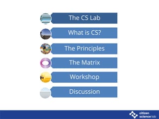Getting Started with Citizen Science - Principles & Matrix.pdf