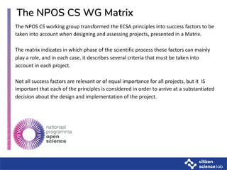 Getting Started with Citizen Science - Principles & Matrix.pdf