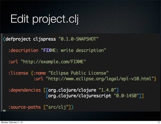 Getting started with ClojureScript | PDF