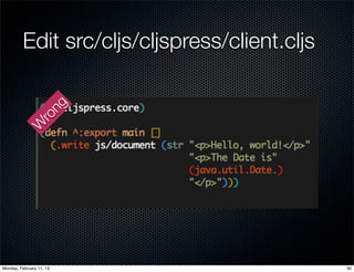 Getting started with ClojureScript | PDF