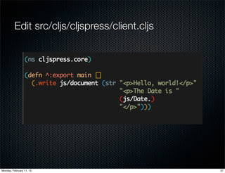 Getting started with ClojureScript | PDF