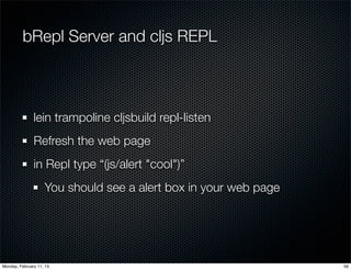 Getting started with ClojureScript | PDF