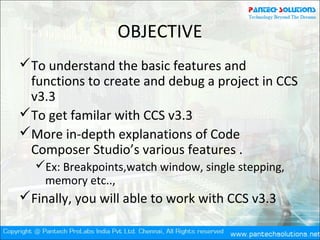 Getting started with code composer studio v3.3 for tms320 f2812 | PPT