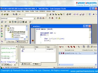 Getting started with code composer studio v3.3 for tms320 f2812 | PPT
