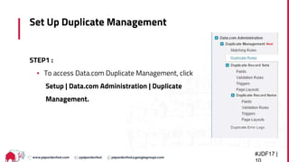 Getting started with data.com duplicate management | PPTX