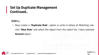 Getting started with data.com duplicate management | PPT