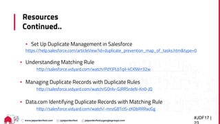 Getting started with data.com duplicate management | PPTX